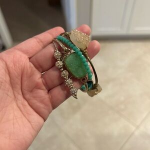 Gold and Gemstone Assorted Women's Bracelets